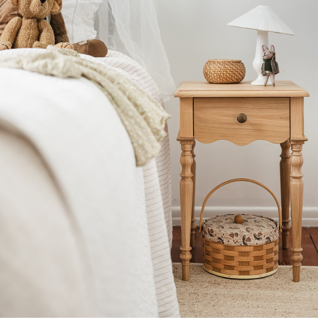 Evie Bedside Table, Oak