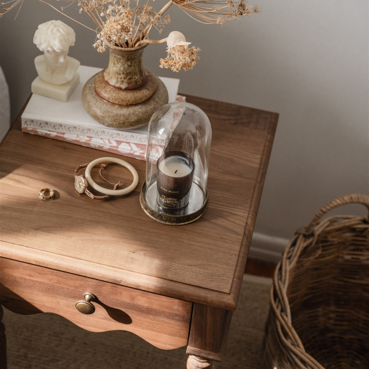 Evie Bedside Table Walnut (EU)